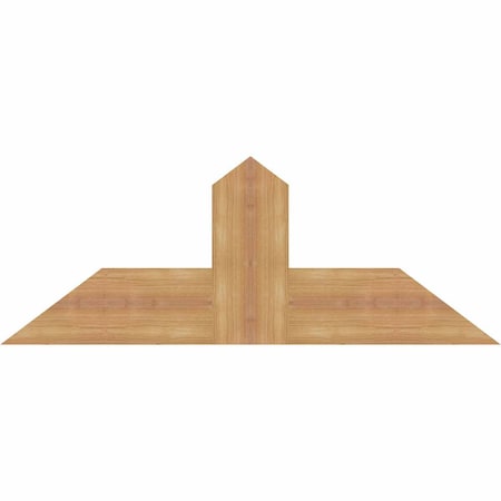 Ekena Millwork Portland Smooth Timber Gable Bracket, Western Red Cedar, 36"W x 13"H x 1 1/2"D x 5 1/2"F, 9/12 Pitch GBW036X13X0206POR00SWR